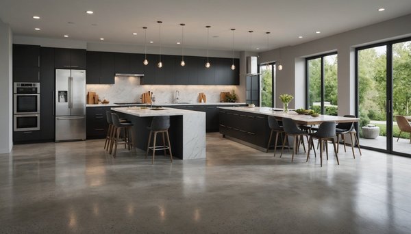 Béton ciré en cuisine : style contemporain et entretien facile